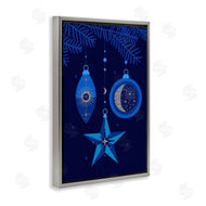 Victoria Barnes | Blue Holiday Ornaments