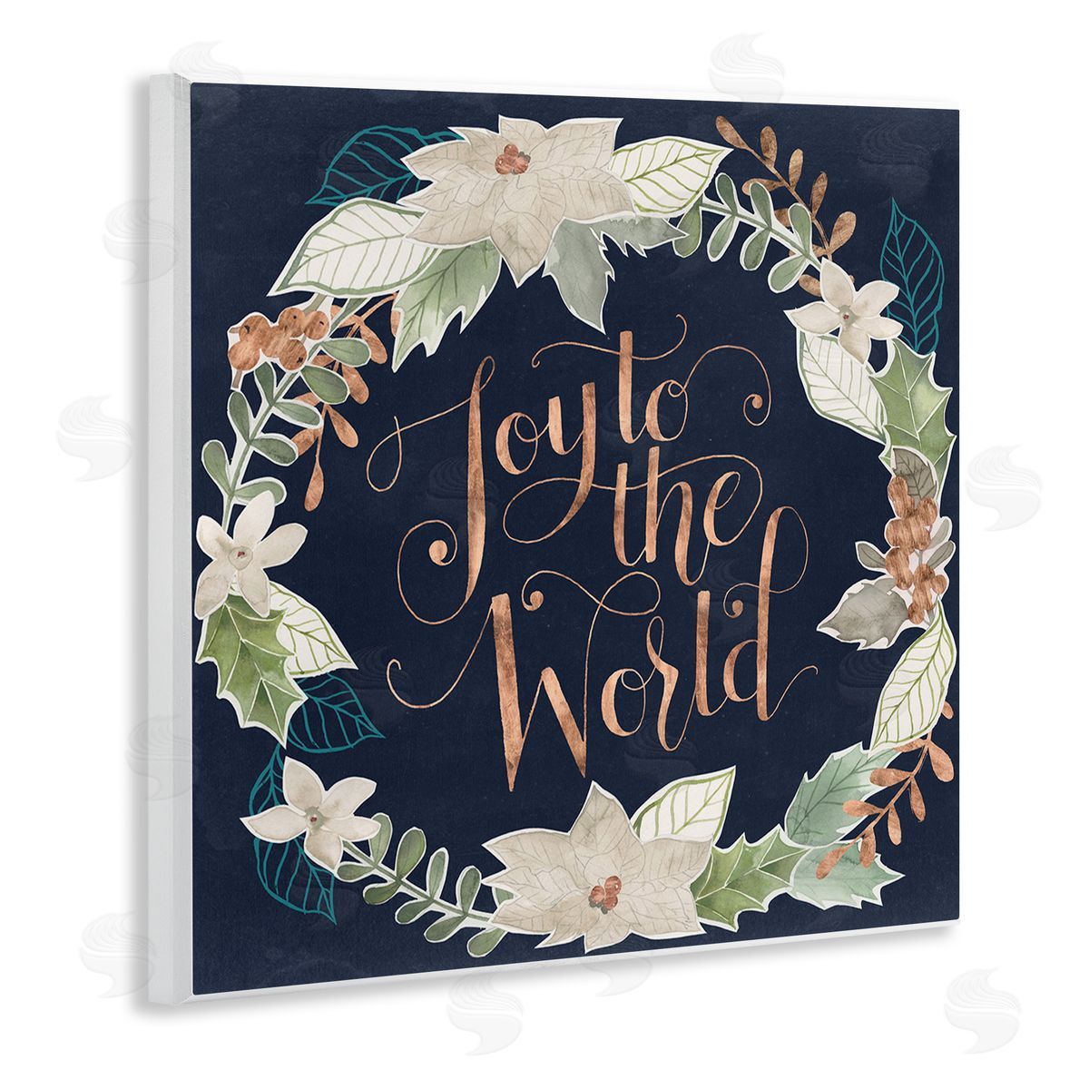 Joy To The World Wood Plaque Wall Art, Home Decor by Grace Popp