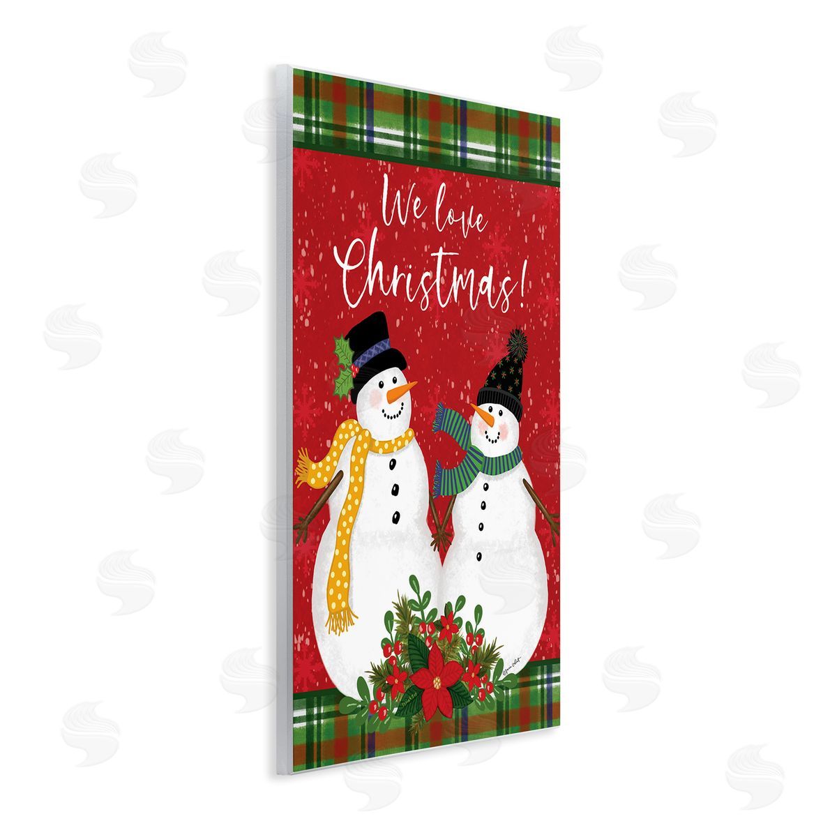 We Love Christmas Wood Plaque Wall Art, Home Decor by Annie LaPoint