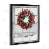 Lori Deiter | Holly Wreath and Reindeer