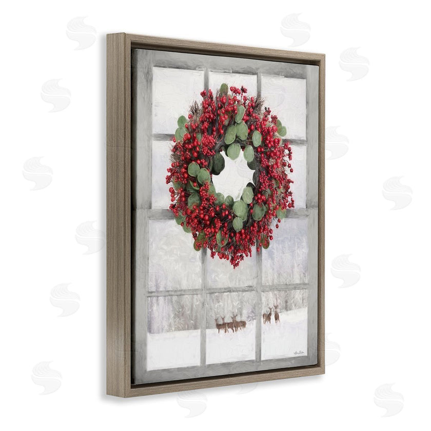 Lori Deiter | Holly Wreath and Reindeer