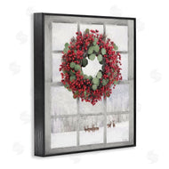 Lori Deiter | Holly Wreath and Reindeer