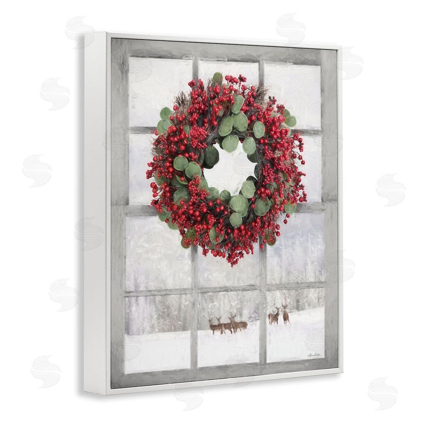 Lori Deiter | Holly Wreath and Reindeer