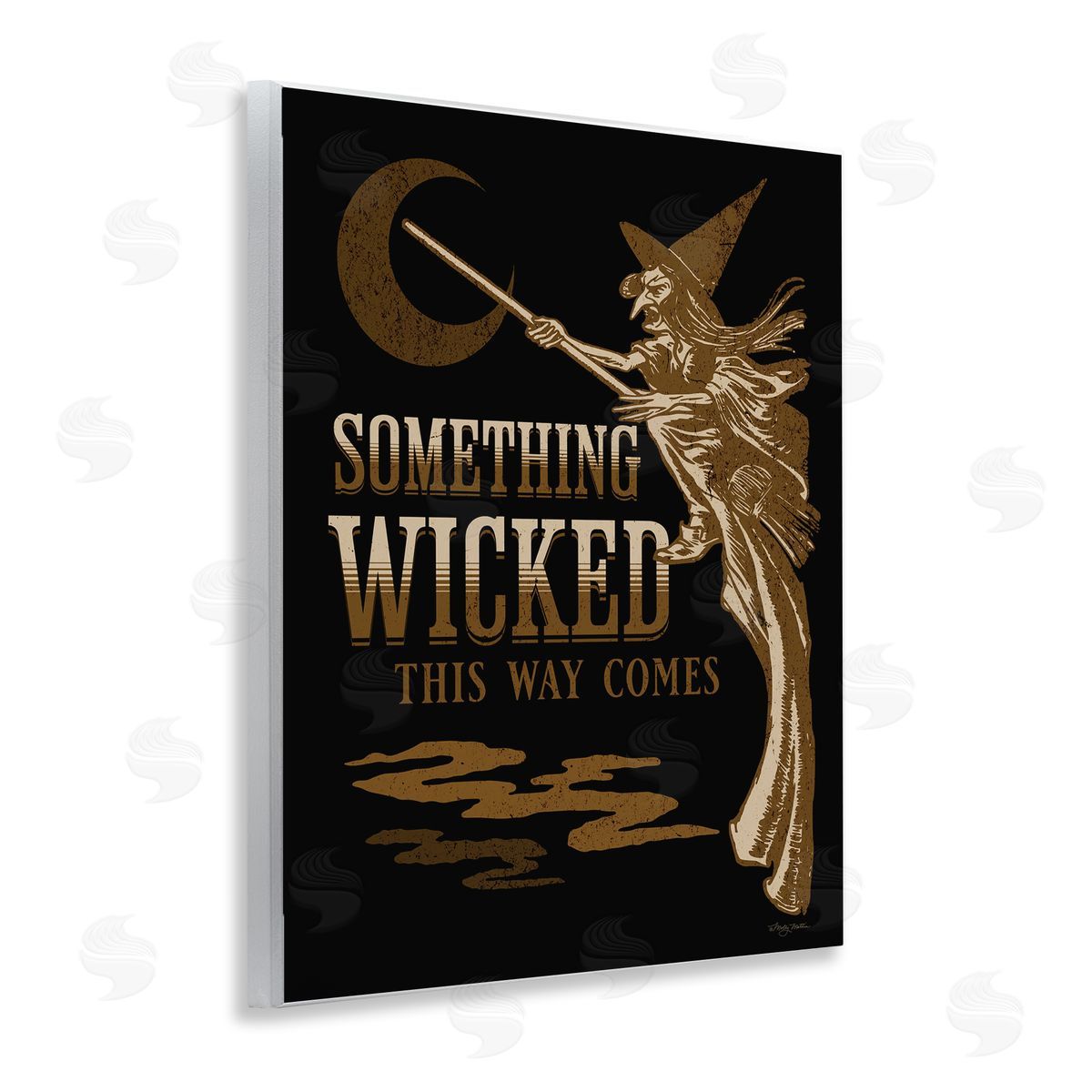 Something Wicked Witch Wood Plaque Wall Art, Home Decor by Molly Mattin