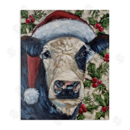 Sara G. Designs | Cow with Festive Holly