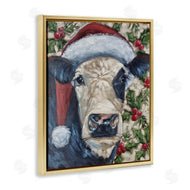 Sara G. Designs | Cow with Festive Holly