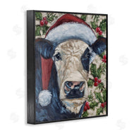Sara G. Designs | Cow with Festive Holly
