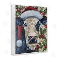 Sara G. Designs | Cow with Festive Holly