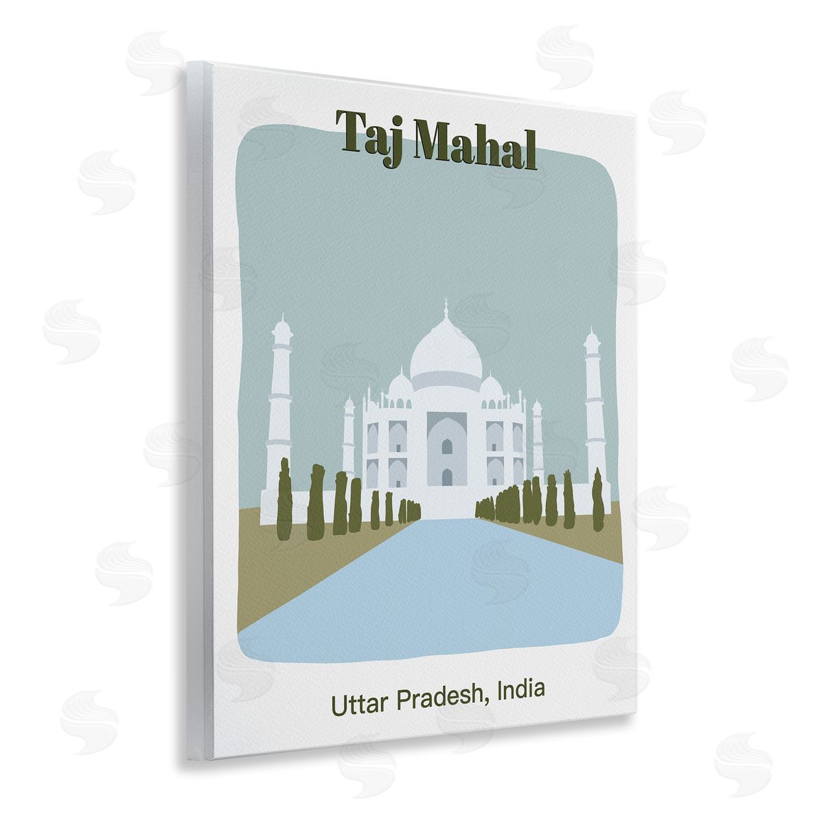 Taj Mahal Architecture Wood Plaque Wall Art, Home Decor by Regina Moore