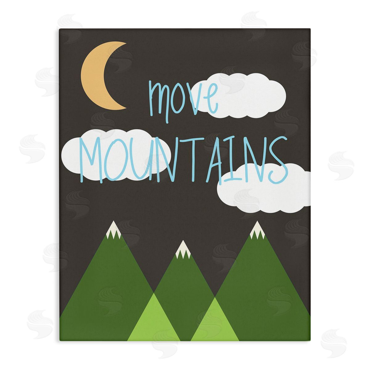 Inspiring Move Mountains Canvas Wall Art, Home Decor by Sd Graphics Studio