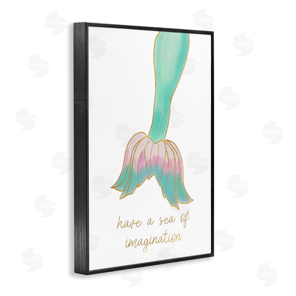 Sea Of Imagination Black Frame Print Wall Art, Home Decor by Kali Wilson