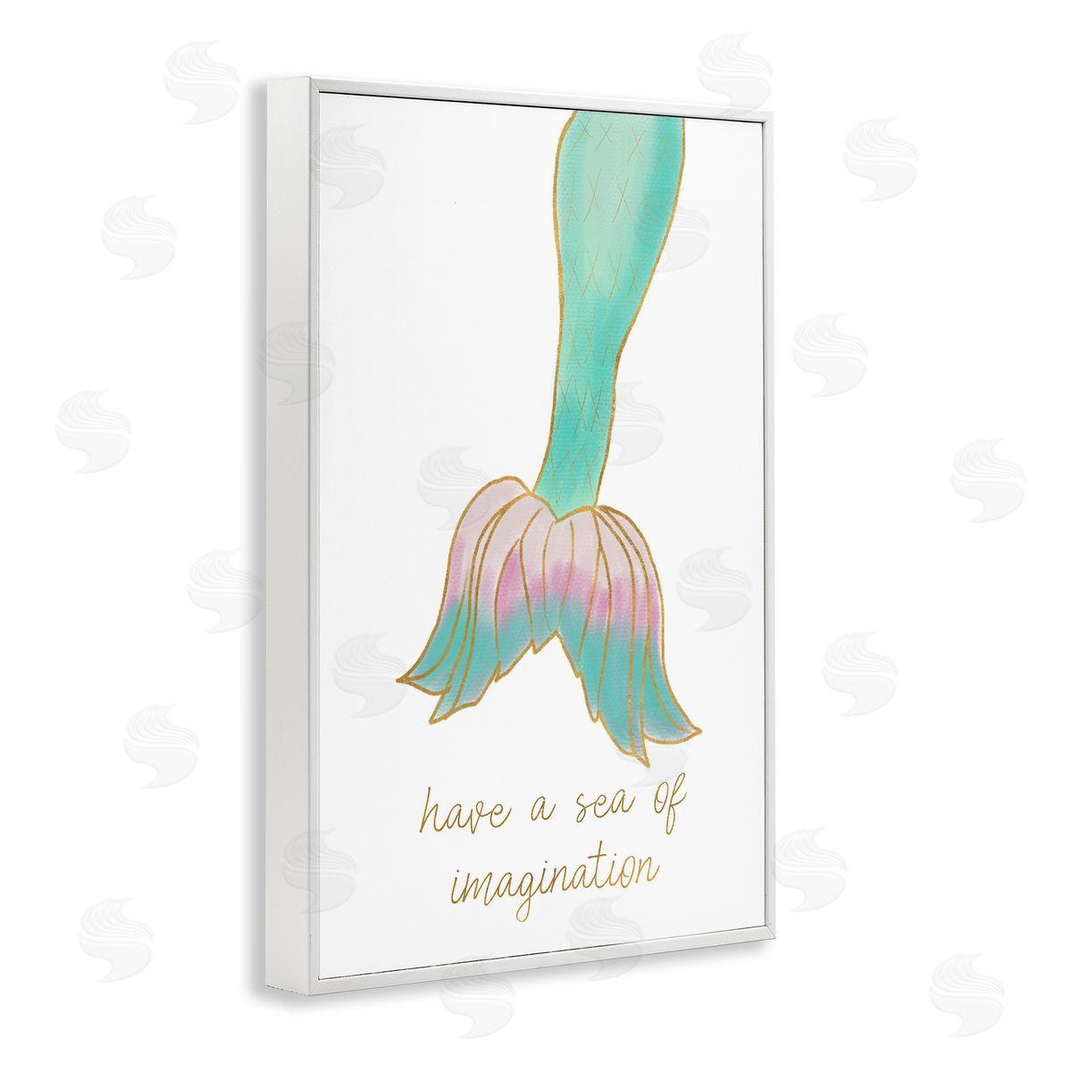 Sea Of Imagination White Frame Print Wall Art, Home Decor by Kali Wilson