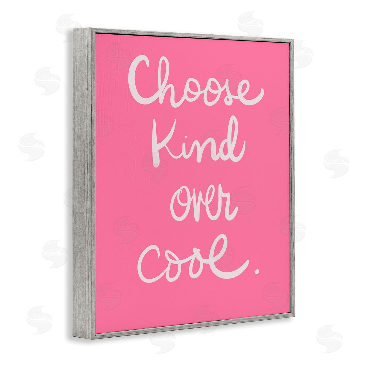 Choose Kind Over Cool Grey Frame Print Wall Art, Home Decor by Sd Graphics Studio