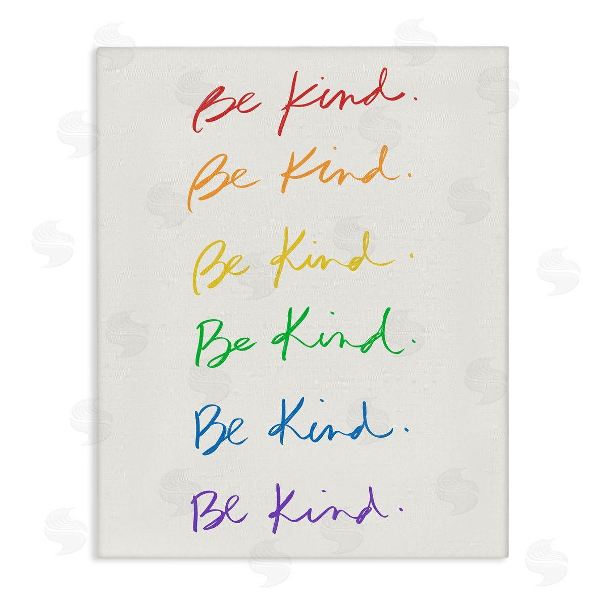 Rainbow Be Kind Canvas Wall Art, Home Decor by Sd Graphics Studio
