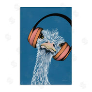 Yvette St. Amant | Ostrich with Headphones