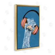 Yvette St. Amant | Ostrich with Headphones