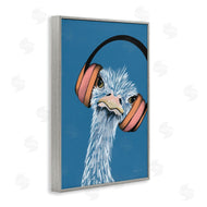 Yvette St. Amant | Ostrich with Headphones