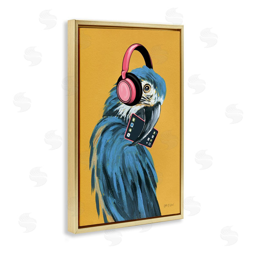 Yvette St. Amant | Parrot Listening to Music