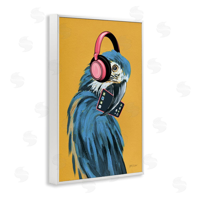 Yvette St. Amant | Parrot Listening to Music