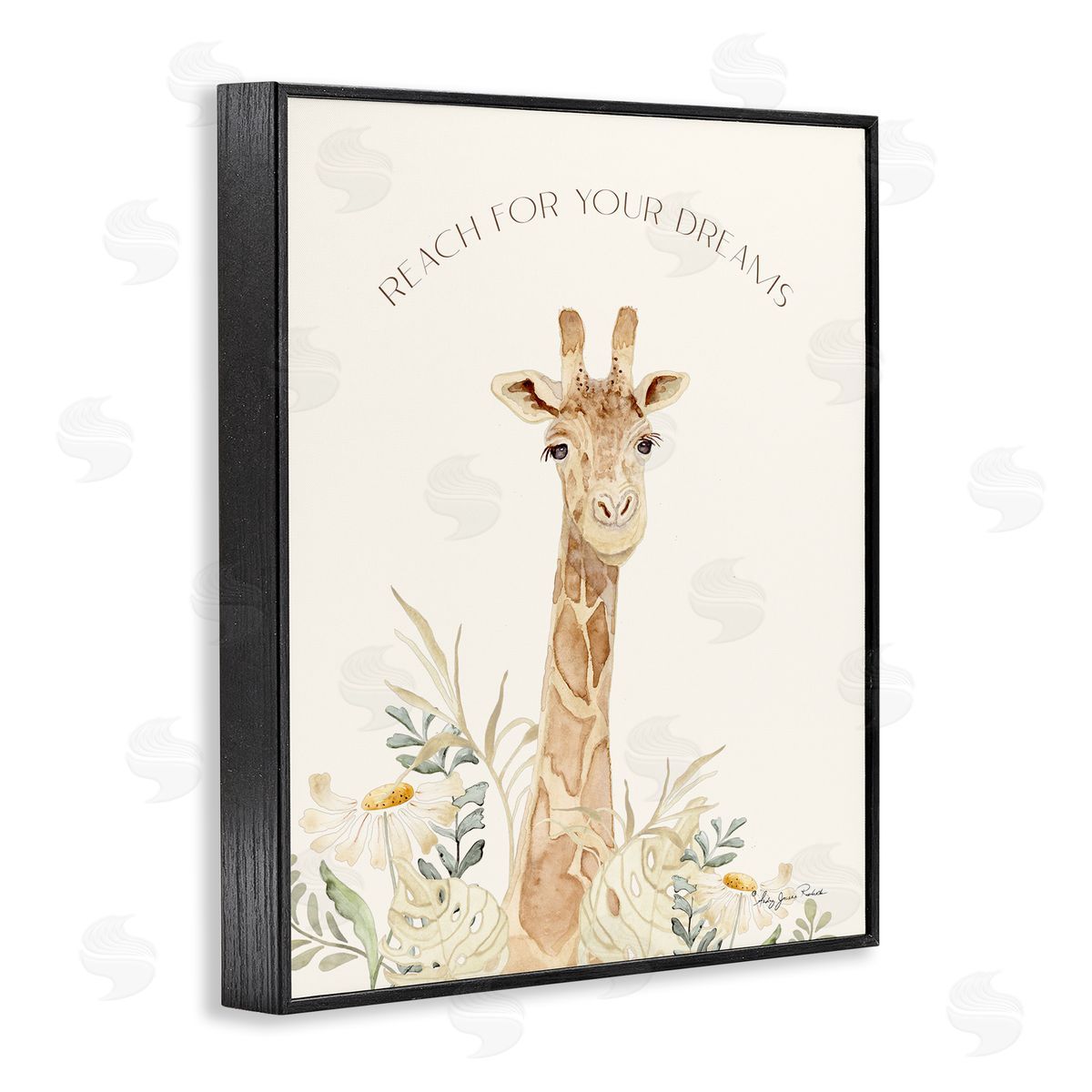 Reach For Your Dreams Black Frame Print Wall Art, Home Decor by Audrey Jeanne Roberts