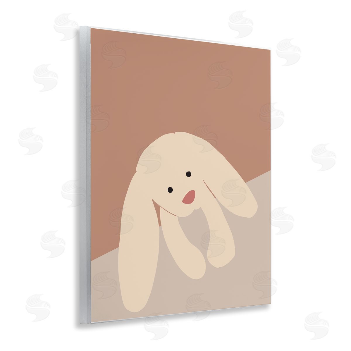 Simple Floppy Bunny Wood Plaque Wall Art, Home Decor by Chen Alyesh