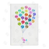 Carla Daly | Bird and Alphabet Balloons