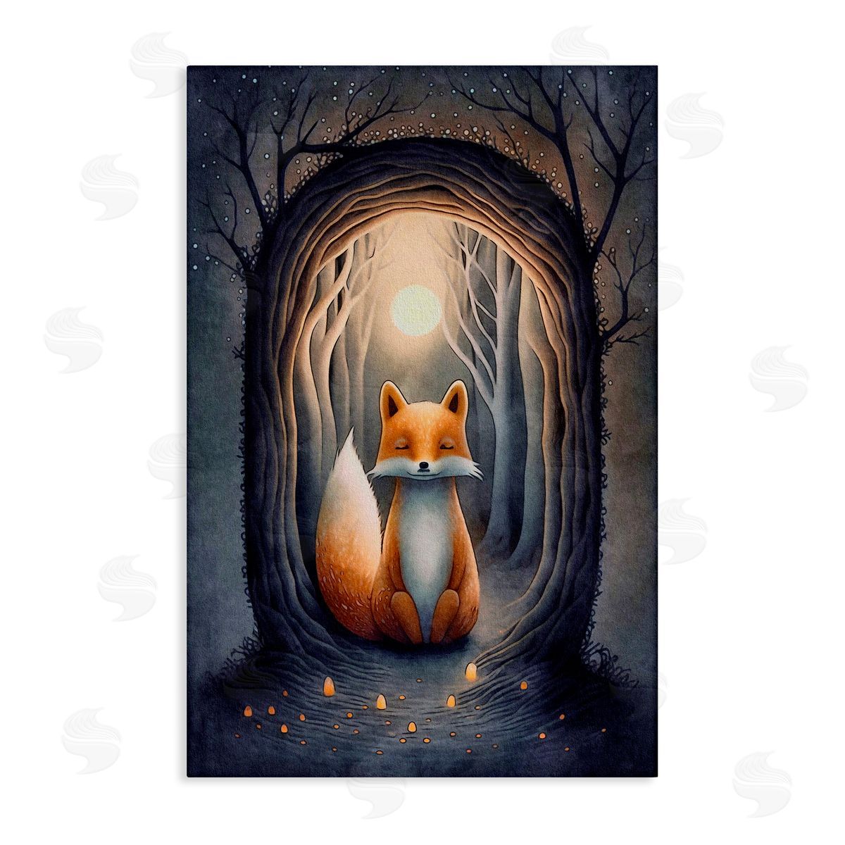 Mystic Fox in Nature Canvas Wall Art, Home Decor by The Dutch Lady