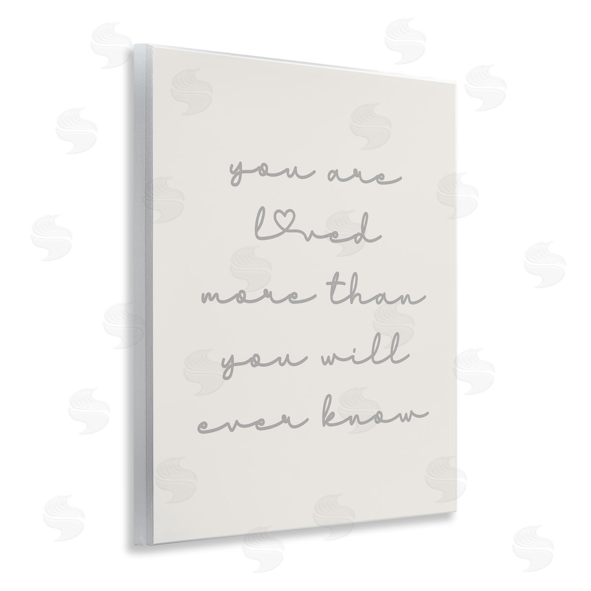 Minimal You Are Loved Wood Plaque Wall Art, Home Decor by Stupell Studio