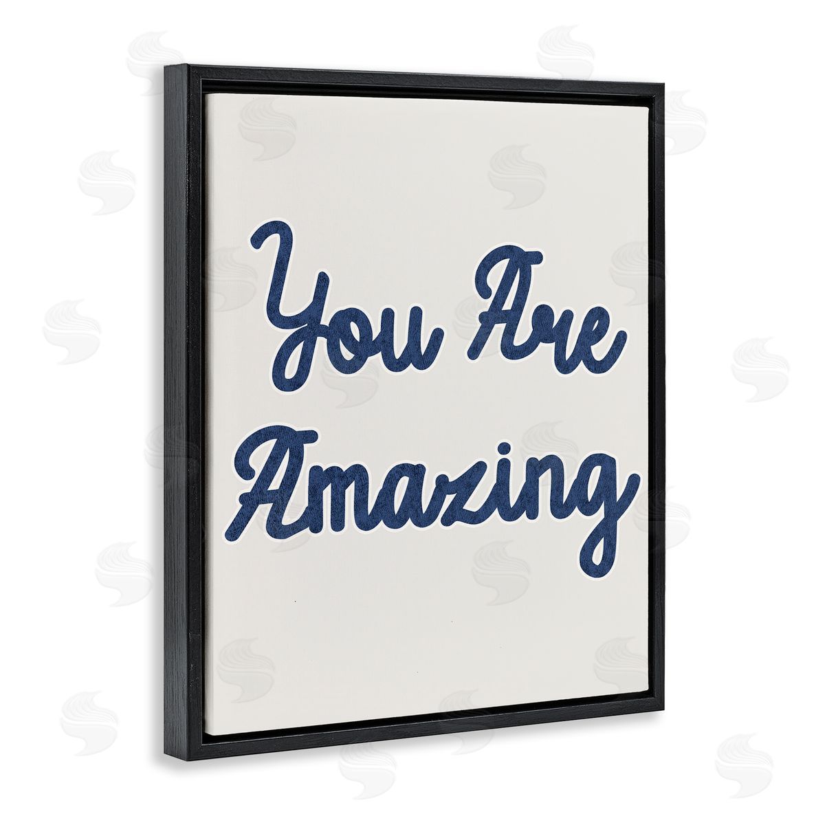 You Are Amazing Phrase Black Floating Frame Canvas Wall Art, Home Decor by Stupell Studio