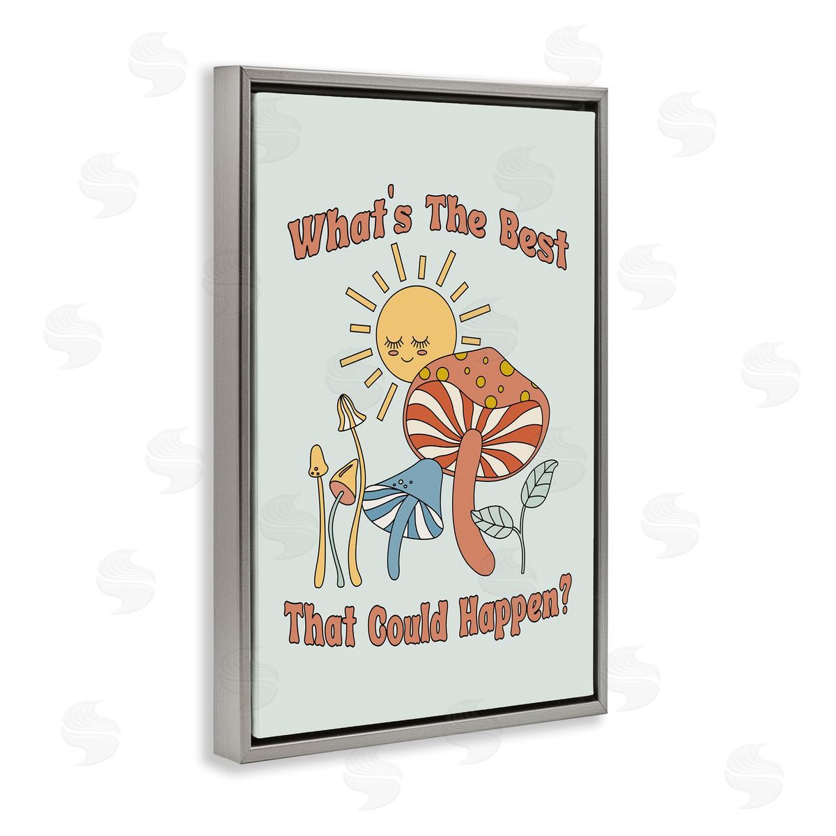Best That Could Happen Grey Floating Frame Canvas Wall Art, Home Decor by JJ Design House, LLC.