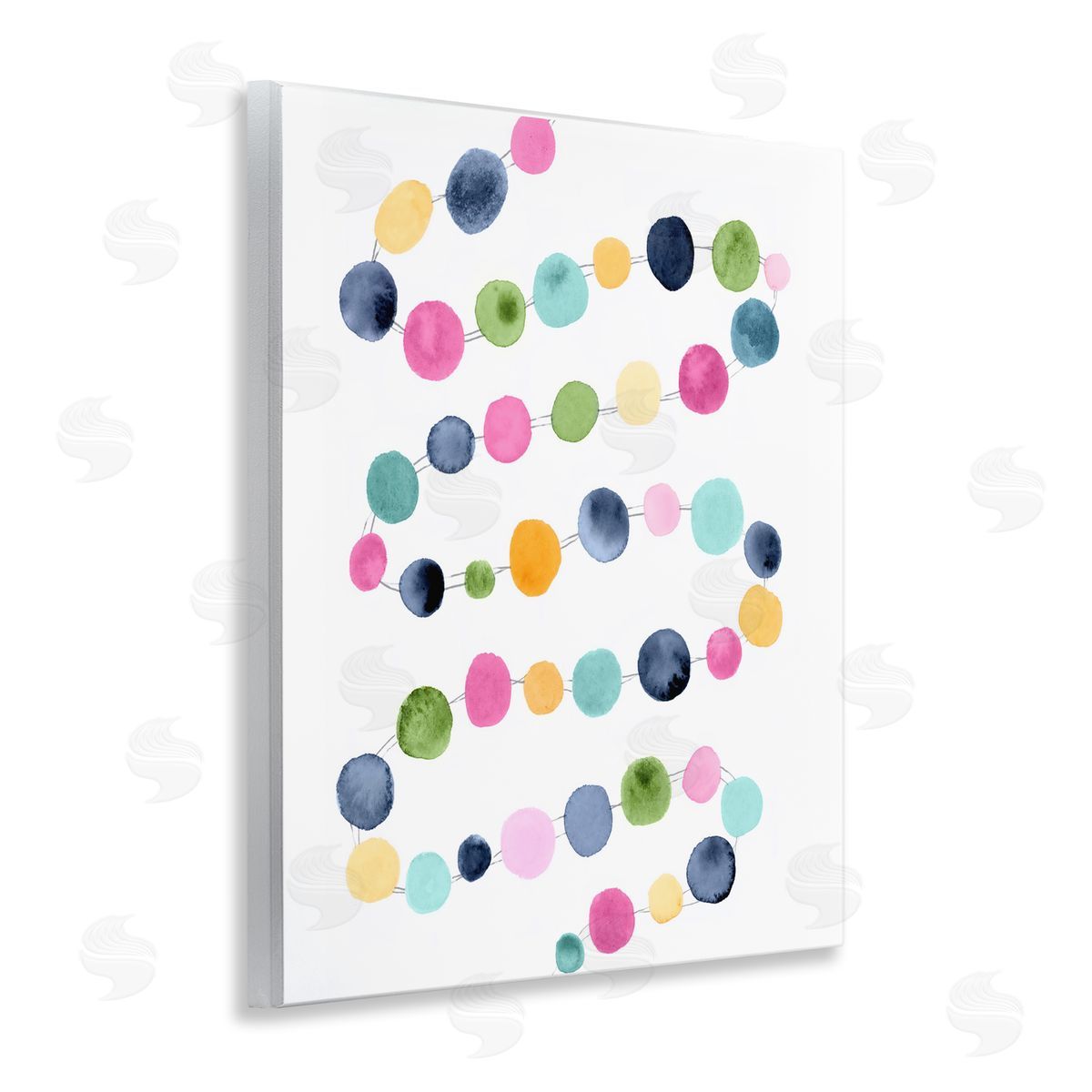 Pastel Dots Pattern Wood Plaque Wall Art, Home Decor by Lisa Nohren