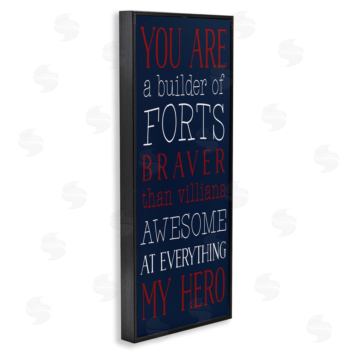 You Are My Hero Black Frame Print Wall Art, Home Decor by Masey St. Studios