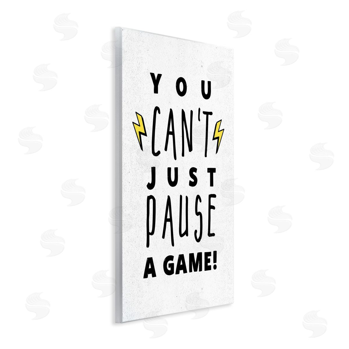 Just Can't Pause Game Wood Plaque Wall Art, Home Decor by Masey St. Studios