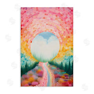Petal Prints Design | Geometric Road Path