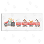 Stupell Studio | Farm Animals Locomotive