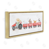 Stupell Studio | Farm Animals Locomotive