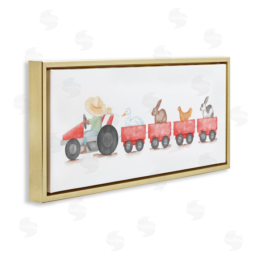 Stupell Studio | Farm Animals Locomotive