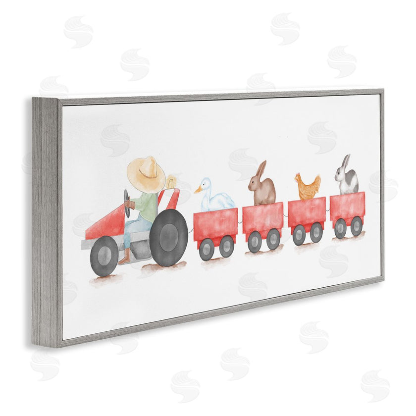 Stupell Studio | Farm Animals Locomotive