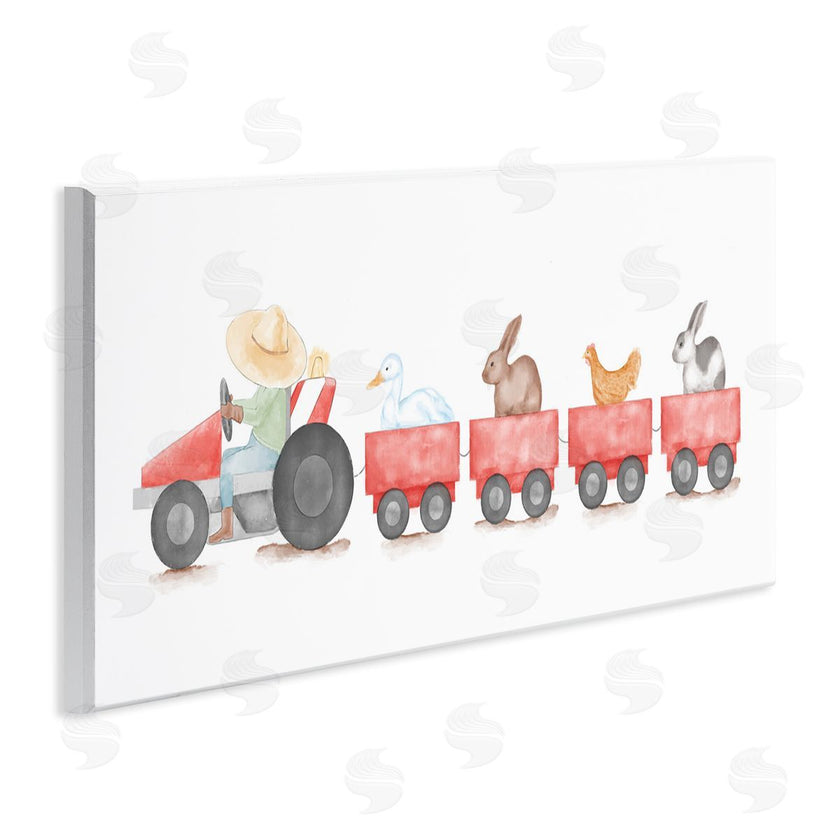 Stupell Studio | Farm Animals Locomotive