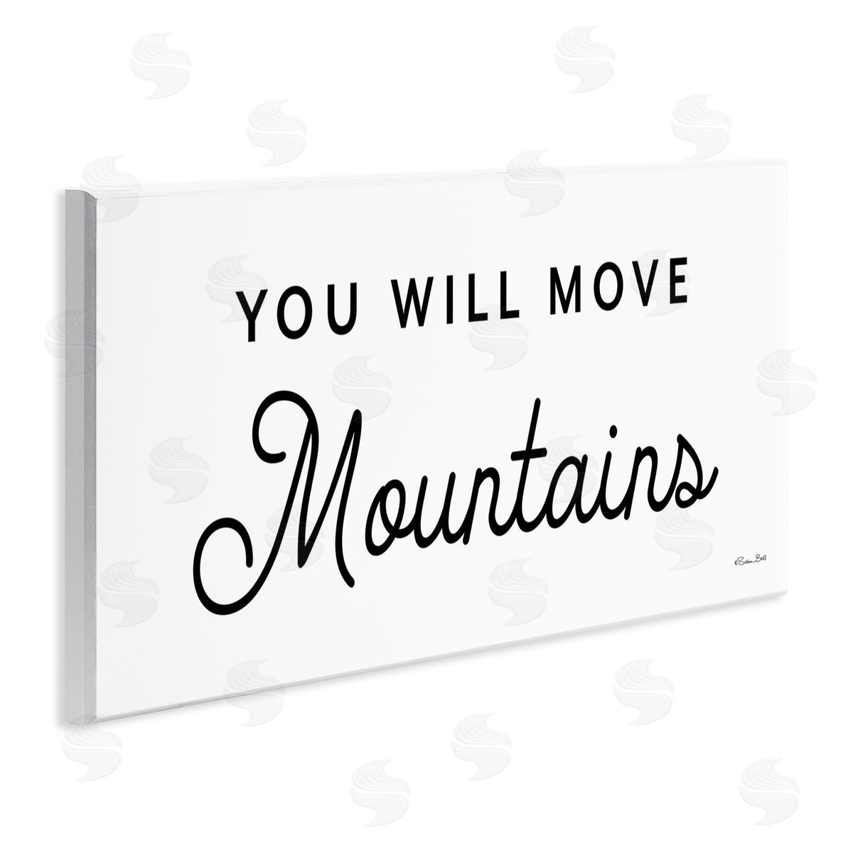 You Will Move Mountains Wood Plaque Wall Art, Home Decor by Susan Ball