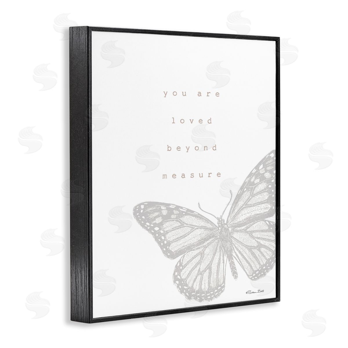 Loved Beyond Measure Black Frame Print Wall Art, Home Decor by Susan Ball