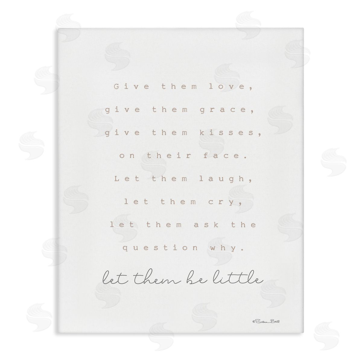 Let Them Be Little Canvas Wall Art, Home Decor by Susan Ball