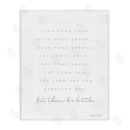 Susan Ball | Let Them Be Little