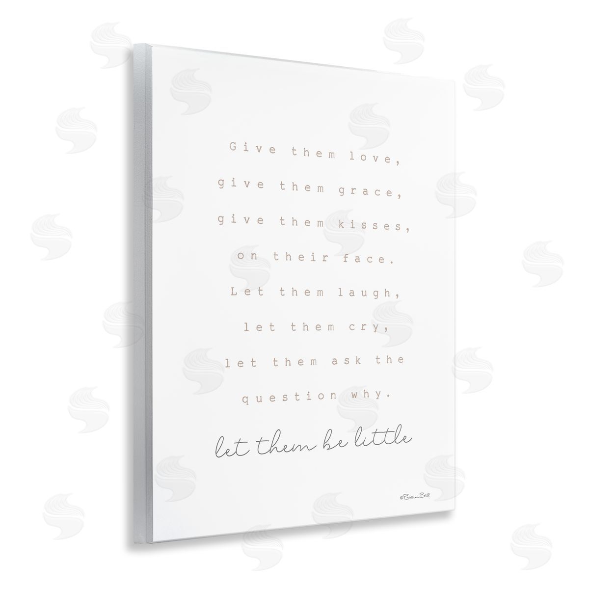 Let Them Be Little Wood Plaque Wall Art, Home Decor by Susan Ball