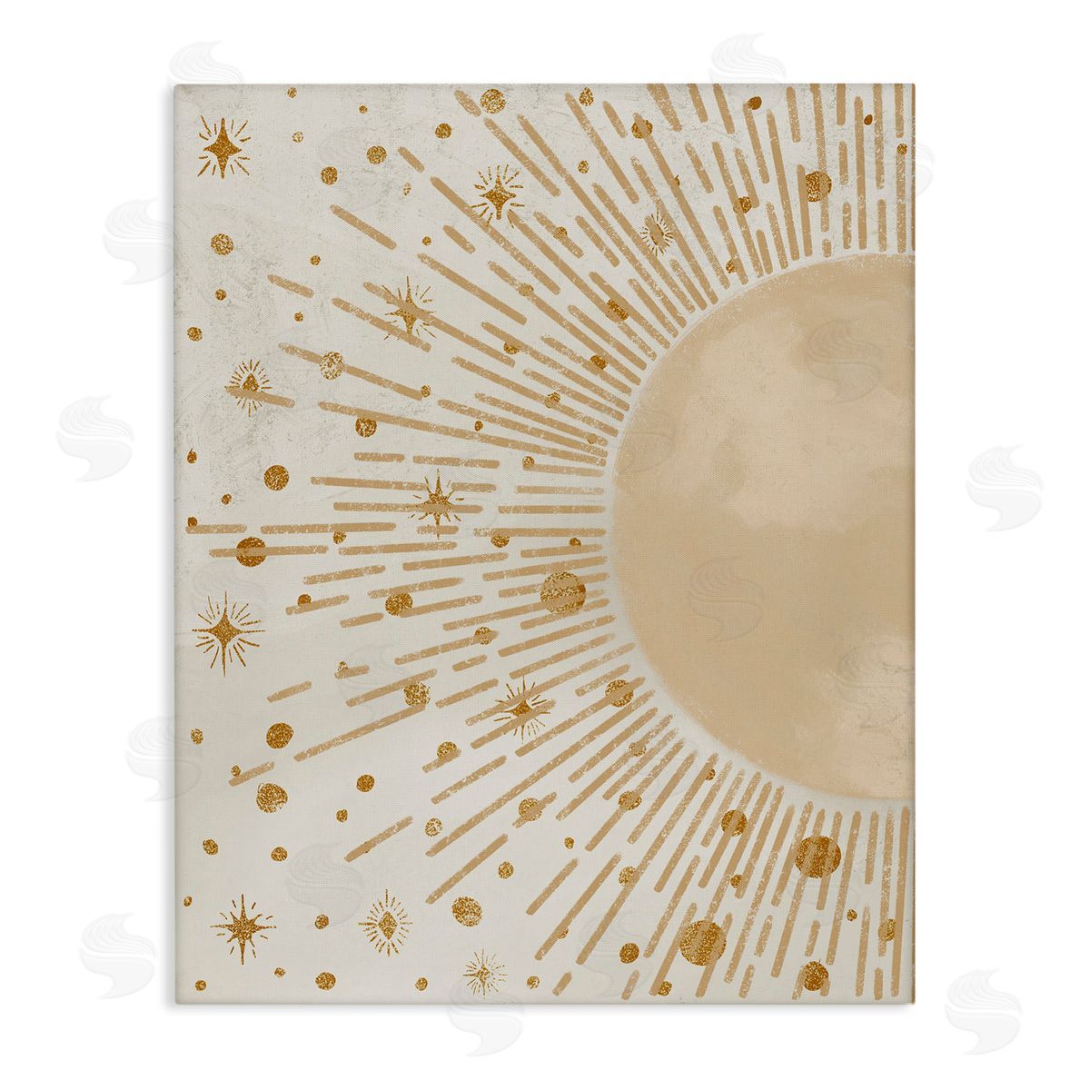 Starry Sun Rays Canvas Wall Art, Home Decor by Elizabeth Medley