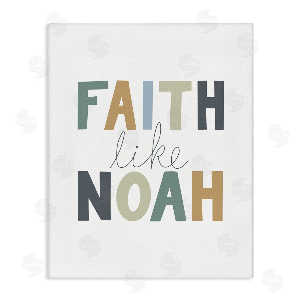Faith Like Noah Canvas Wall Art, Home Decor by Tara Moss