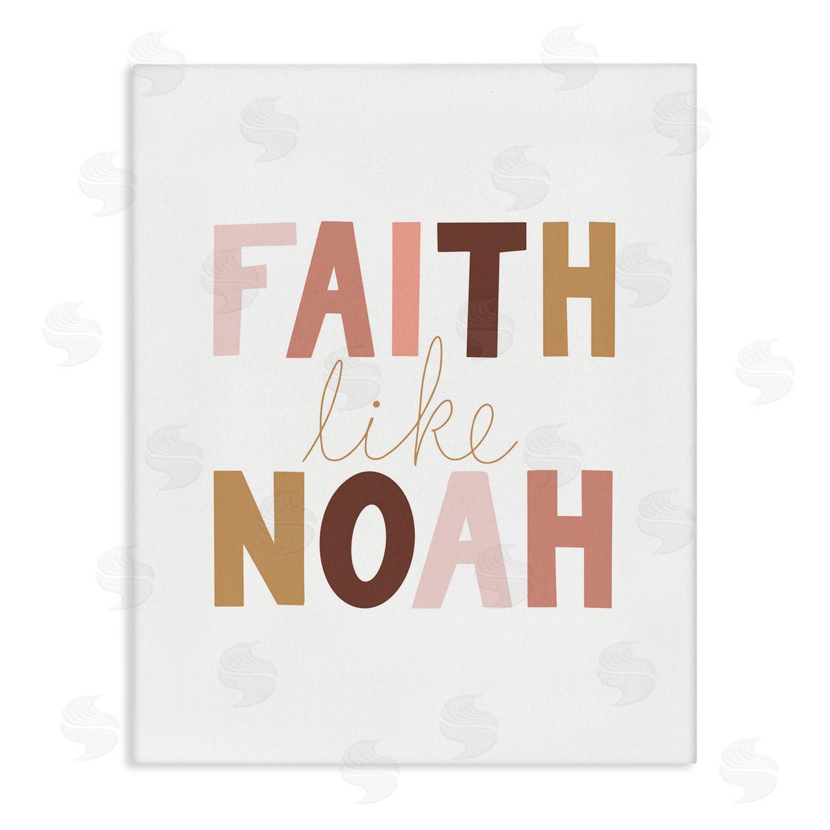 Faith Like Noah Girl's Canvas Wall Art, Home Decor by Tara Moss