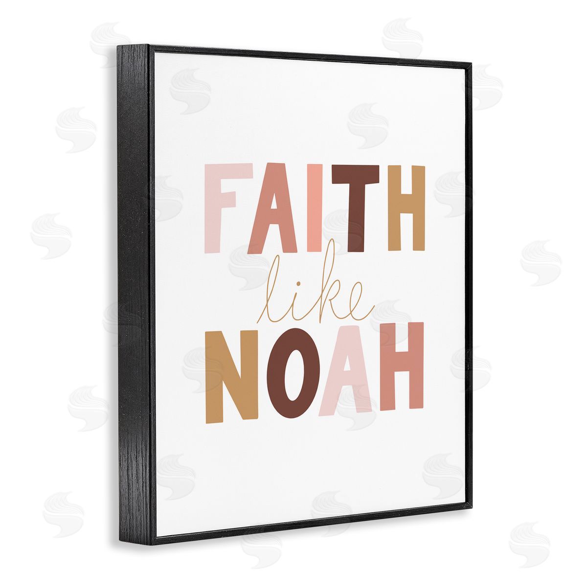 Faith Like Noah Girl's Black Frame Print Wall Art, Home Decor by Tara Moss