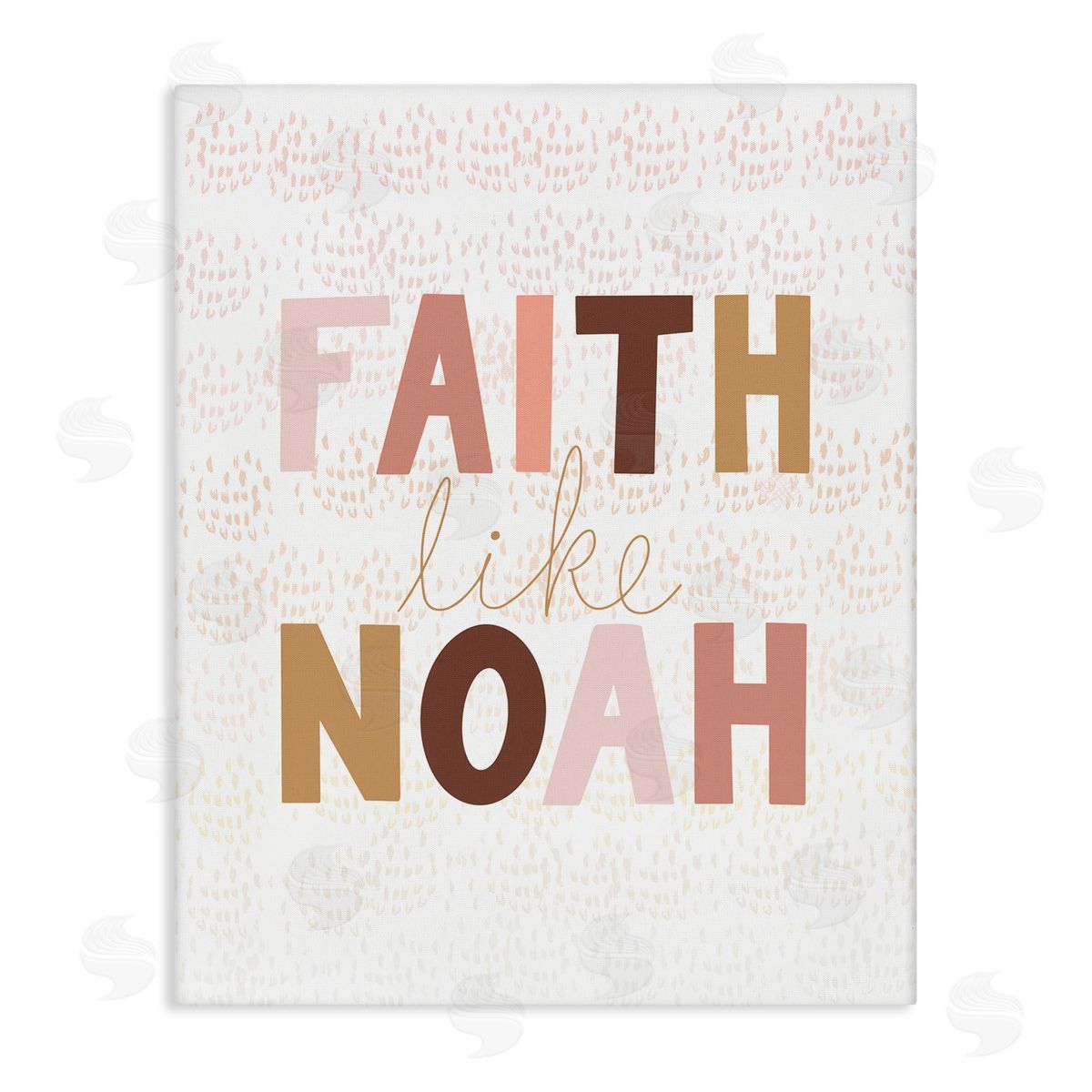 Pastel Faith Like Noah's Canvas Wall Art, Home Decor by Tara Moss