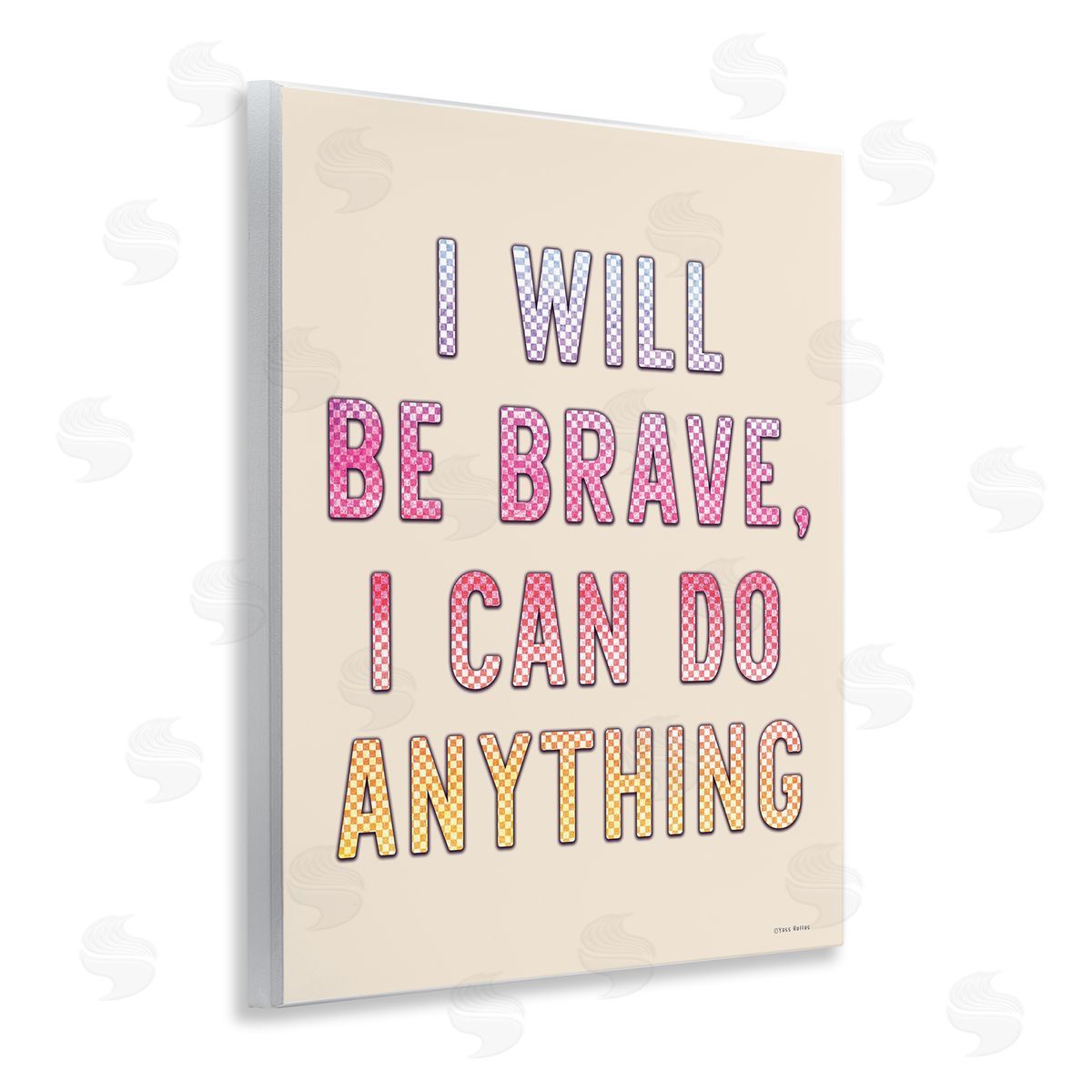Brave and Can Do Anything Wood Plaque Wall Art, Home Decor by Yass Naffas Designs
